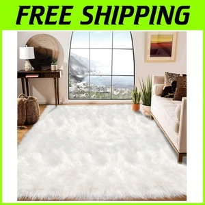 Soft Fluffy Sheepskin Rug for Living Room - Picture 1 of 9