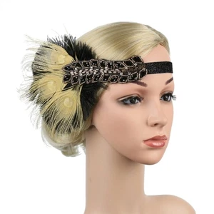 Rhinestone&Feather Ethnic Style Headband Festival Wedding Hair Hoop for Girls - Picture 1 of 8