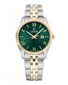 COVER CO217.08 Alston Lady Green Bicolor Damenuhr mit Edelstahlband 5 ATM - Picture 1 of 1