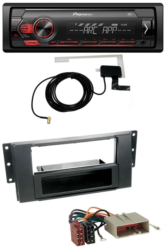 Pioneer 1DIN USB DAB MP3 AUX Autoradio für Landrover Freelander (2006) - Bild 1 von 4