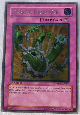Yugioh 1x Drastic Drop Off PTDN-EN074 1st Edition Ultimate Rare NM - Image 1 of 4