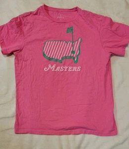 MASTERS PINK YOUTH GIRLS SHORT SLEEVE T SHIRT SIZE LARGE - Picture 1 of 4