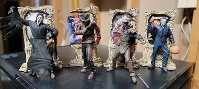 McFarlane Movie Maniacs Figure Lot Freddy Krueger, Jason, Ghostface, Evil Ash - Image 1 of 4