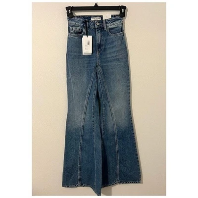 NWT ICON DENIM LA Flared High Rise Denim Jean 8025 Size 24 - Image 1 of 4