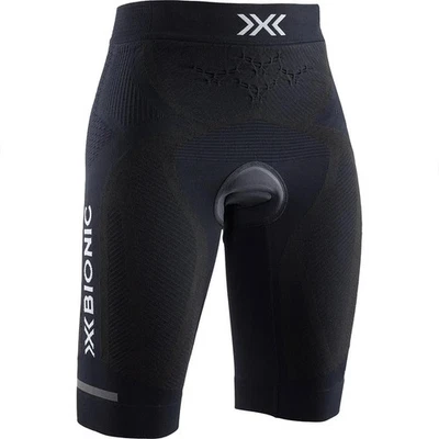 X-Bionic Damen The Trick 4.0 Bike Shorts Padded, Farbe: Black/ White - Bild 1 von 2