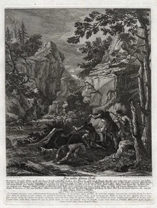 Antique Print-DUCK HUNT-DU-TRAP-RIFLE-M.E. Ridinger-J.E. Ridinger-1768 - Picture 1 of 6