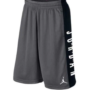 Air Jordan Jumpman Basketball Shorts Dri Fit Grey Black - Picture 1 of 3