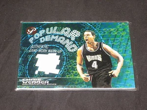 CHRIS WEBBER 2003 KINGS PRISTINE CERTIFIED AUTHENTIC GAME USED JERSEY CARD RARE - Picture 1 of 2