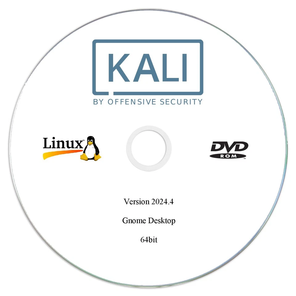 Kali Linux 2024.4 Gnome 64bit Edition Installation DVD Free UK Post - Image 1 of 1