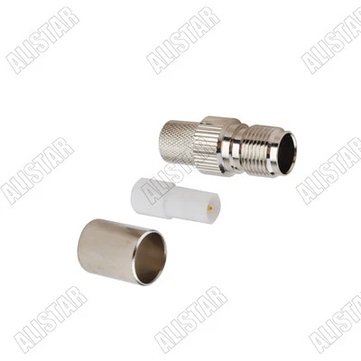 5x RP-TNC Female Jack ( Male Pin ) Connector for LMR400 RG8 RG213 RG214 cable RF - Image 1 of 2