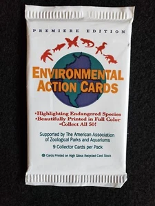 1993 Mundus Amicus Sealed Pack Environmental Action Cards 9 Cards - Picture 1 of 1