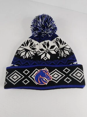 Denver Broncos Zephyr Knit Pom Cuffed Beanie Football Ski Cap Hat  - Image 1 of 3