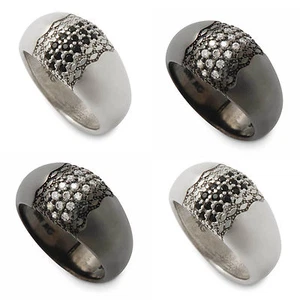 Das Original Ring Ding Black Glamour RING 925er Sterlingsilber - Bild 1 von 3