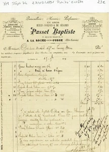 Dépt 74 - La Roche sur Foron - Petite Entête d'un Commerce du 27/09/1891 - Picture 1 of 1
