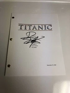 BILLY ZANE SIGNED AUTOGRAPHED FULL TITANIC MOVIE SCRIPT PROOF RARE - Picture 1 of 4
