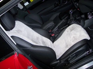 MINI COOPER Sheepskin Seat Inserts for sport seats( 2015-)-beige only,1 pair - Picture 1 of 4
