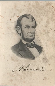 Postal retrato Abraham Lincoln 16º presidente nuestro gran emancipador - Imagen 1 de 2