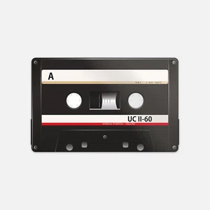Calcomanía de vinilo negro para casete de audio Side A Uc Ii-60 - Imagen 1 de 1