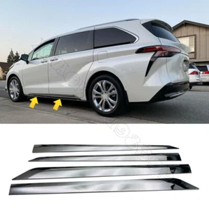 Fit For Toyota Sienna 2021-2022 ABS Chrome Car Door Guard Molding Strip Trim 4X - Bild 1 von 5