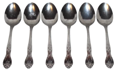 6 cucharas soperas de acero inoxidable Stanley Roberts Rogers Co Love Joy 6 3/4" Foto 1 de 4