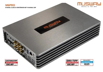 Musway M6PRO Digitaler 6-Kanal Verstärker mit 10-Kanal DSP 1200 Watt - Bild 1 von 4