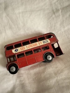 Vintage 1970's Lone Star Die-Cast Double Decker Bus Red "See London by Us" - Picture 1 of 6