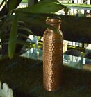 Sports 700 ml Hammered Copper Bottle Flask Ayurveda Health Benefits Leak Proof