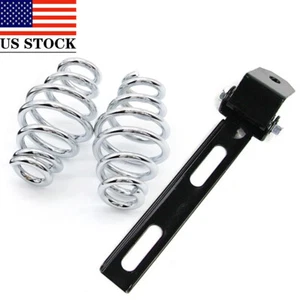 Complete Harley Seat Mounting Kit - 3.14" Springs+Bracket - Sportster/Softail - Picture 1 of 13