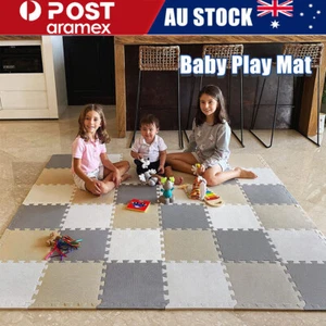 6PCS EVA Foam Mat Floor Mats Interlocking Heavy Duty Puzzle Baby Kids Playmat - Picture 1 of 21
