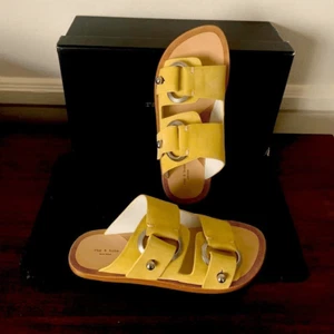 Rag&Bone avost strappy slide grain Leather upper/lining sandal size 7,5, NWT - Picture 1 of 13