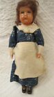 Antique All Celluloid Doll House 4-1/4" Woman Or Girl - Dressed - Moving Arms Ec