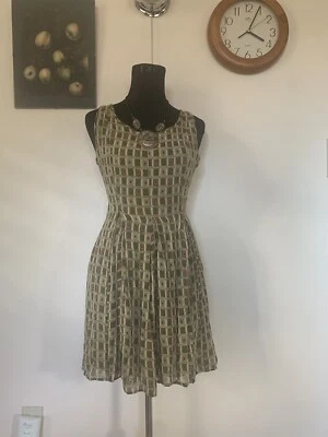 Rene Derhy Beautiful Cotton Viscose Summer Dress Sz S - Image 1 of 4