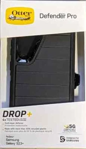 OtterBox Defender Pro Series Case & Holster For Samsung Galaxy S23+ -Black - Picture 1 of 2