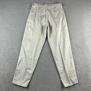 Vintage Levi's Re-Issue Men's Pleated Chino Pants Beige 92L Made in Australia - Foto 1 di 24