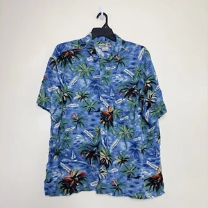 High Advantage Vintage Caribbean Islands Button Down Hawaiian Shirt Sz XL (0400) - Picture 1 of 15