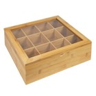 Tea Bags Storage Box Teabag Caddy Holder Container Organiser,12 Section Tea Tidy