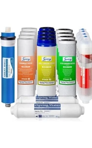 iSpring F19K75 Set di alimentazione di ricambio filtro 2 anni per impianto idrico RO a 6 stadi. - Foto 1 di 8