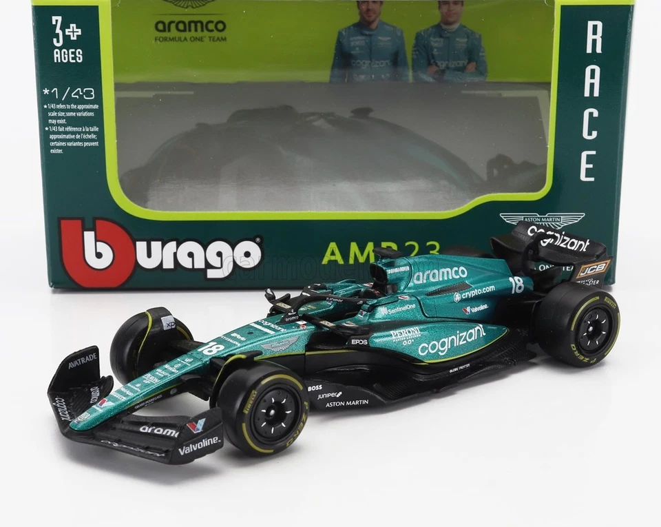 1/43 BURAGO - ASTON MARTIN - F1  AMR23 TEAM ARAMCO COGNIZANT N 18 18-38090-S - Immagine 1 di 1