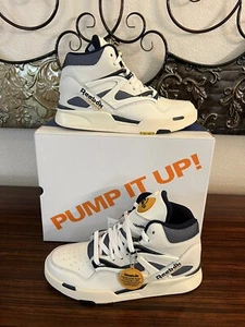 Reebok Pump Omni Zone II Chalk Size 7.5 GY5301 Chalky Navy Gold - Picture 1 of 9