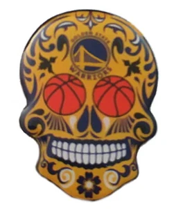 Pin Golden State Warriors Warriors Calavera de Azúcar NBA Baloncesto Coleccionista Equipo Pin - Imagen 1 de 5