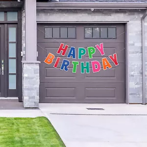 Giant Happy Birthday Outdoor Banner - Picture 1 of 2