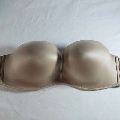 Victoria's Secret 36D Bombshell Bra Multi-Way Padded Strapless Nude Beige - Image 1 of 4