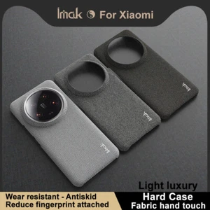 For Xiaomi 15 14 Ultra 5G Case IMAK Cloth Fabric Slim PC Hard Back Cover case - Picture 1 of 18