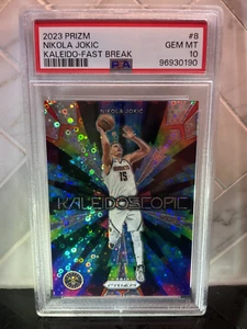 2023-24 Panini Prizm Nikola Jokic Kaleidoscopic Fast Break Disco #8 PSA 10 - Picture 1 of 2