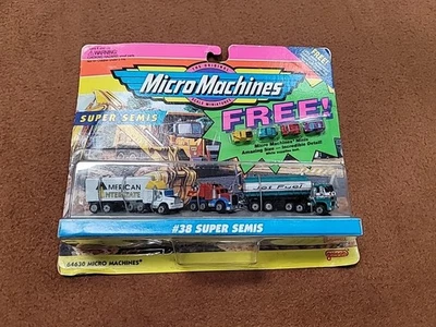 Very Rare Vintage Galoob Micro Machines #38 Super Semis Free Micro Machine Minis - Image 1 of 4