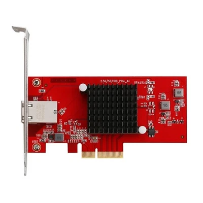 PCIe Networking Card 2.5G 5G 10G Multiple Speeds Desktop Ethernet Adapters ABS - Image 1 of 4