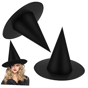 2er Pack schwarz Halloween Hexenhut schwimmende Hexenhüte Zaubererhut für Halloween  - Bild 1 von 8
