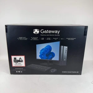 New Gateway Desktop & Monitor Bundle GWDC5H27Q58-BK i5-12600H 16GB RAM 512GB SSD - Picture 1 of 6
