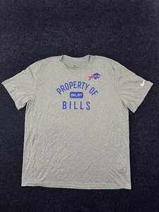 Buffalo Bills BUF Shirt Herren XXL grau NFL Football Nike Dri Fit Property Of - Bild 1 von 8