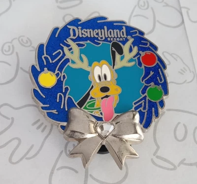 Pluto Disneyland Corona de Diamantes Disneyland DLR Navidad 2015 Prendedor Disney 112648 Foto 1 de 2